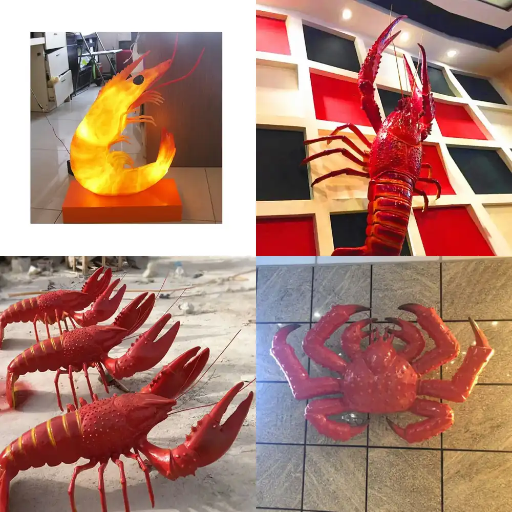 Marine Aquarium For Sale - 2026 Hot Sale Fiberglass Shiny Shrimp