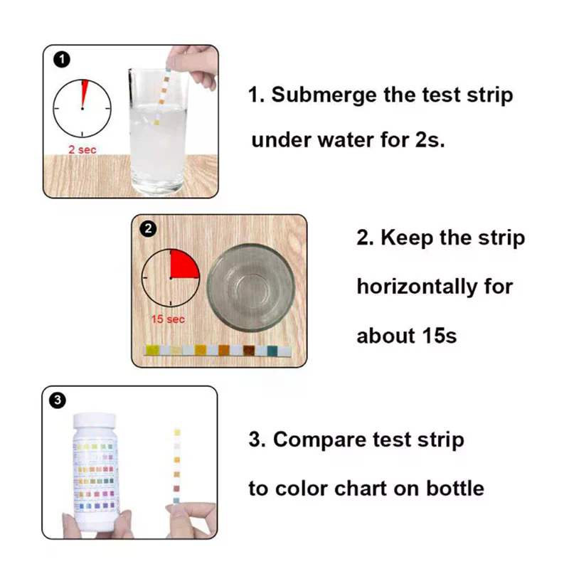 50 Pcs/Bottle 6 In 1 Multipurp - đánh giá và giá Marine Test Kit