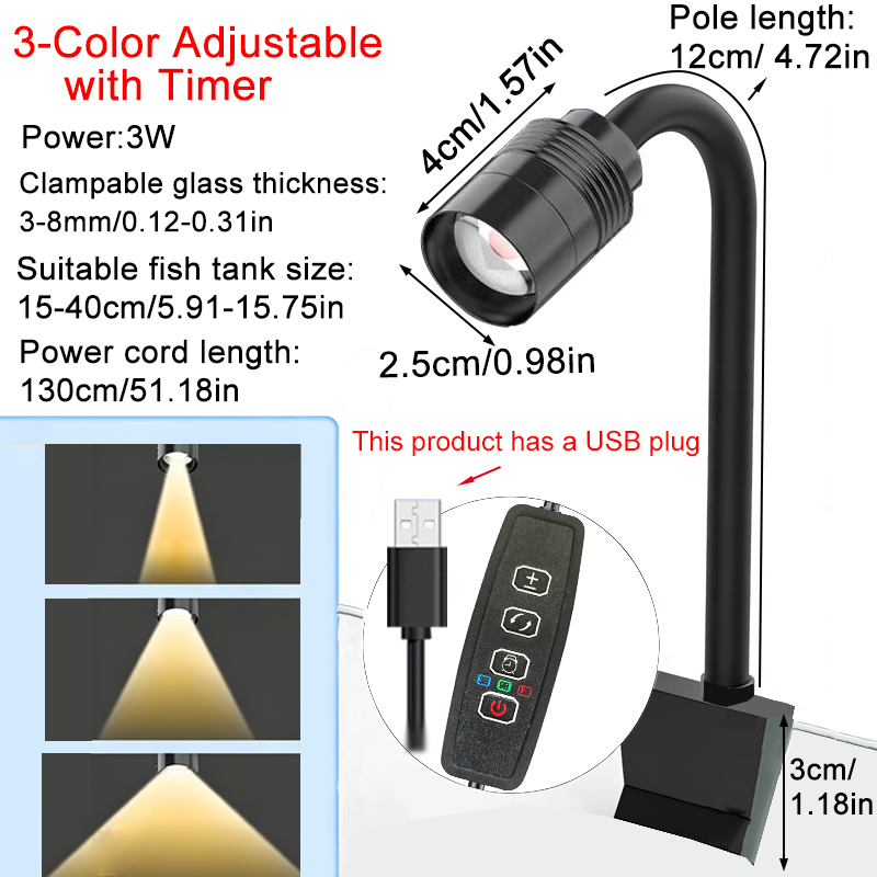 USB 3W South American Aquarium - đánh giá và giá Aquarium Marine Lights