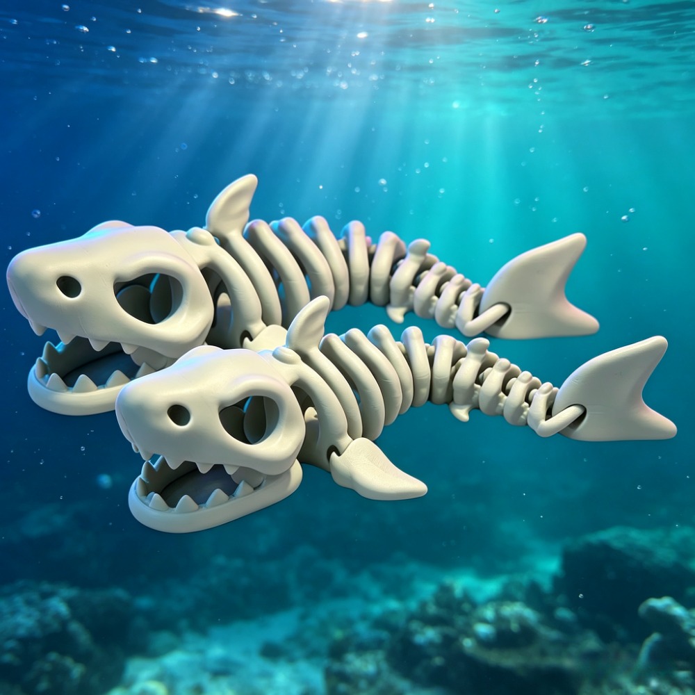 Shark Skeleton Aquarium Decor  - đánh giá và giá Aquarium Innovative Marine