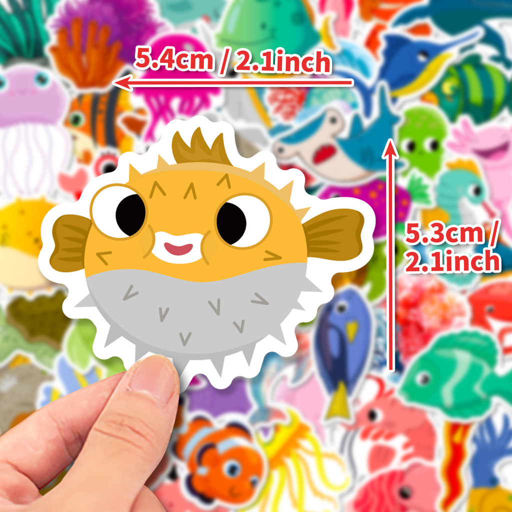 50Pcs Marine Life Stickers - C - đánh giá và giá Aquarium Innovative Marine