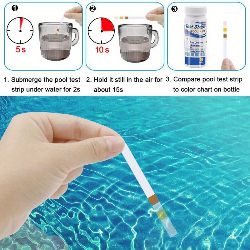 Chlorine PH Test Strips SPA Sw - đánh giá và giá Marine Test Kit