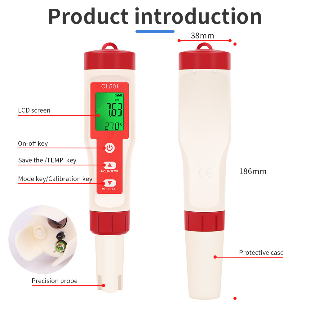 PH/CL2/H2/ORP/Temperature Mete - đánh giá và giá Marine Test Kit
