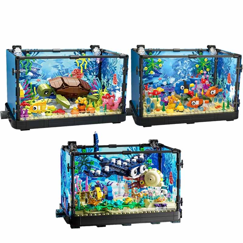 Fish Tank Building Block Set w - đánh giá và giá Aquarium Marine Lights