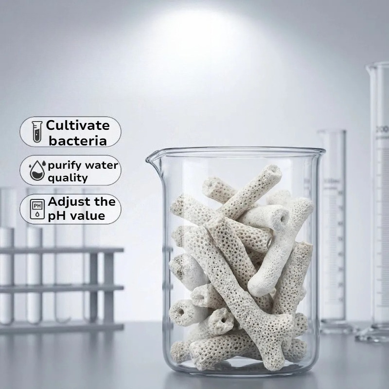 Natural Coral Bone Filter Medi - đánh giá và giá Calcium Reactor Media