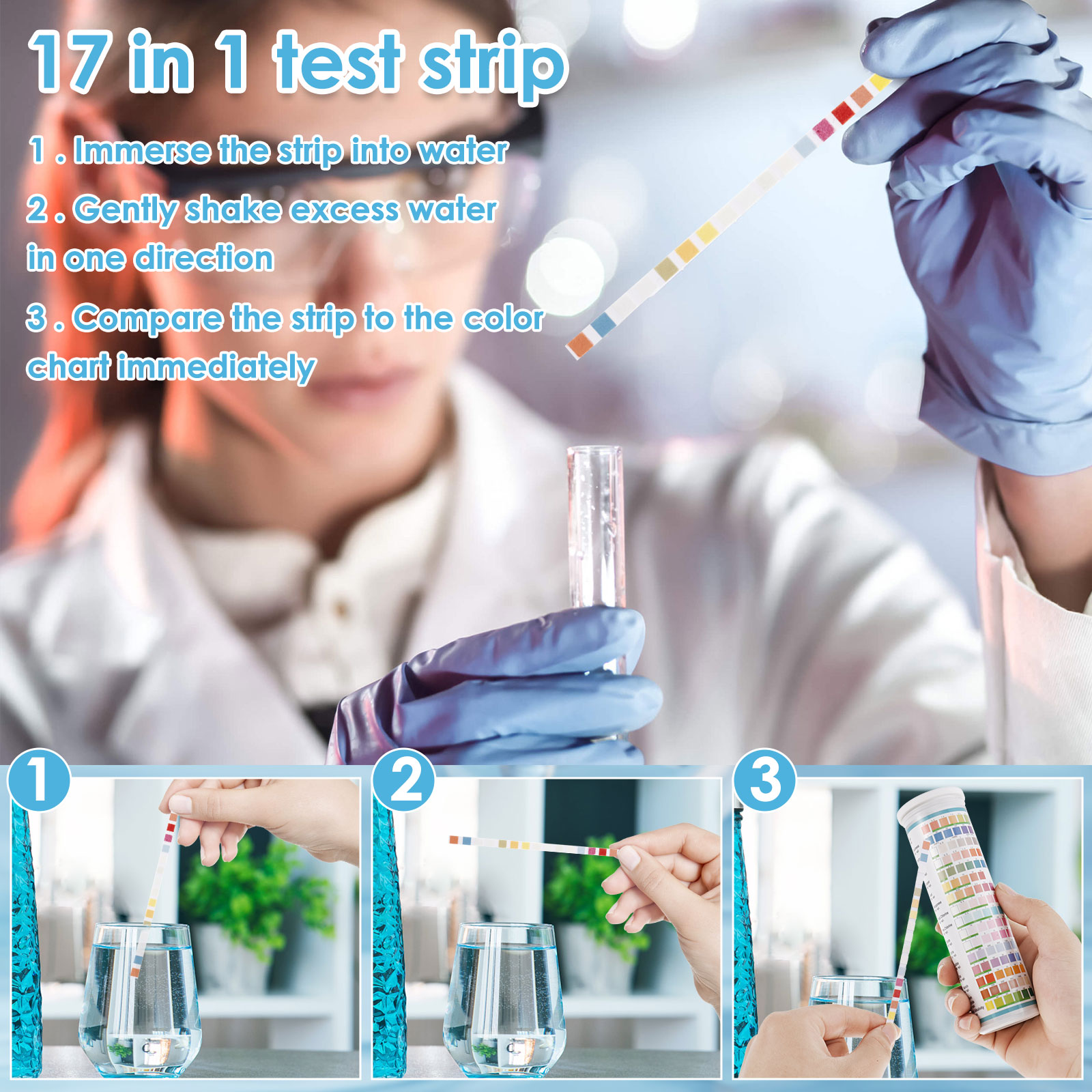 5-17 in 1 Aquarium Test Strips - đánh giá và giá Marine Test Kit