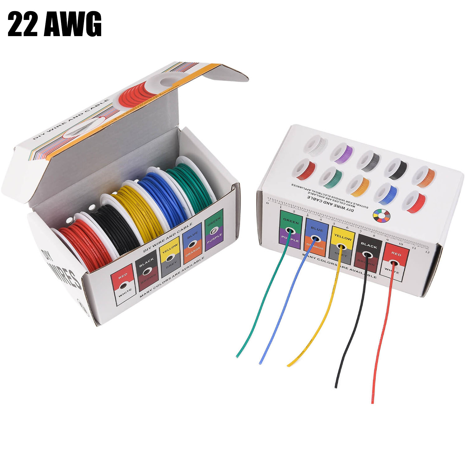 22 AWG Silicone Wire Kit, 5 Co - đánh giá và giá Marine Test Kit