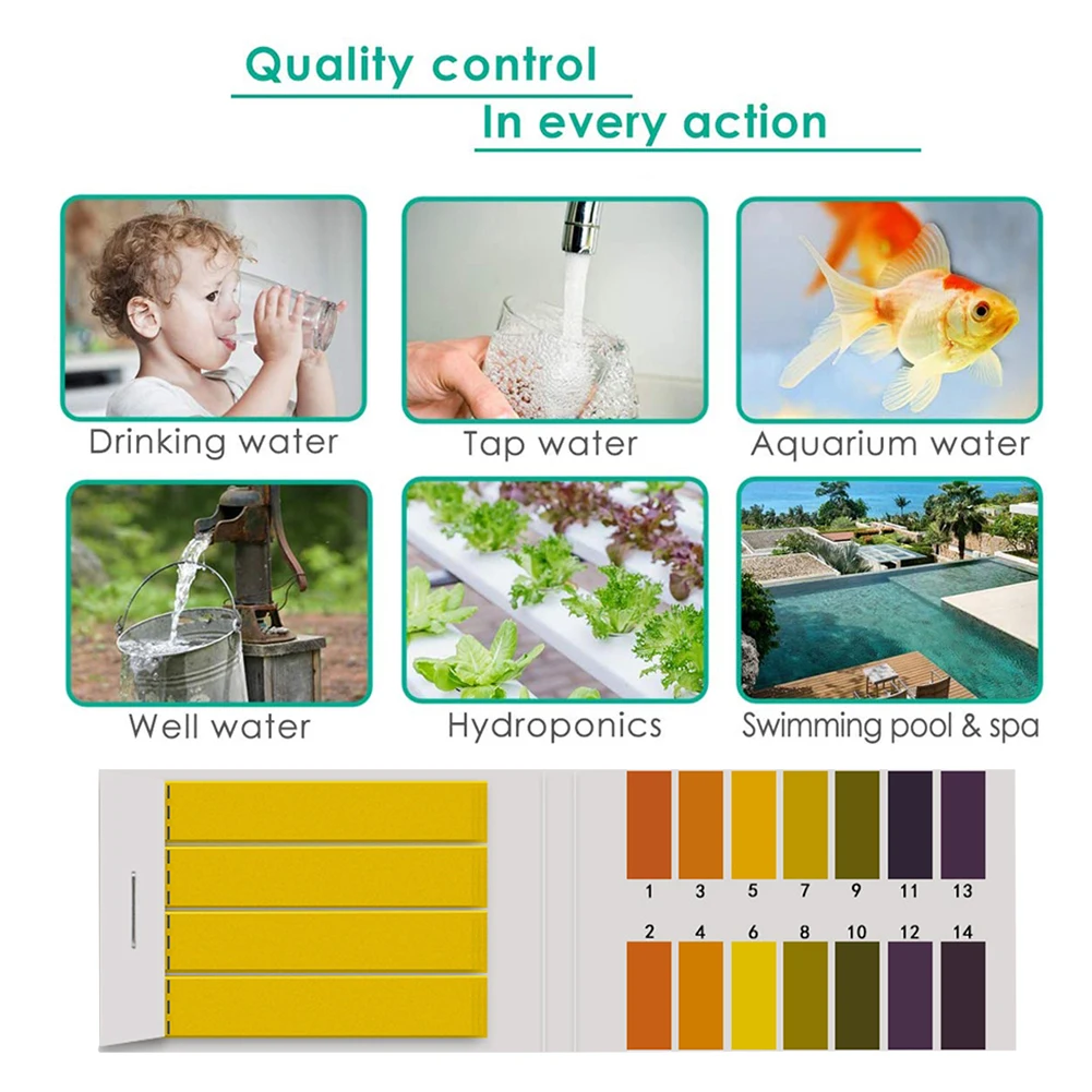 80-400pcs PH Test Strips For W - đánh giá và giá Marine Test Kit